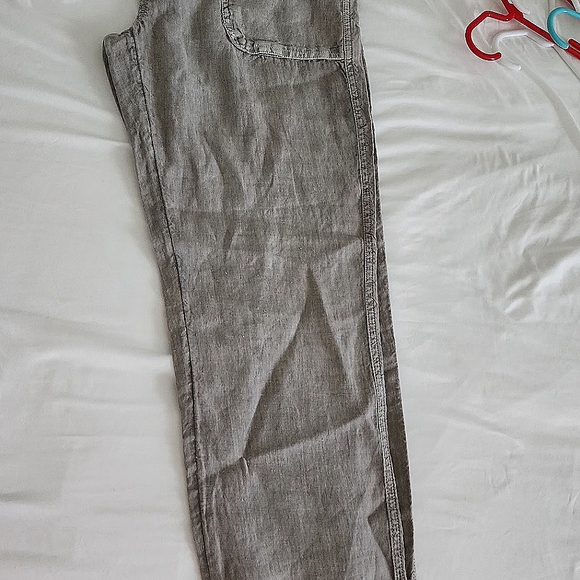 NEW WOMANS LINEN CARGO PANTS, SZ SMALL - Picture 5 of 7